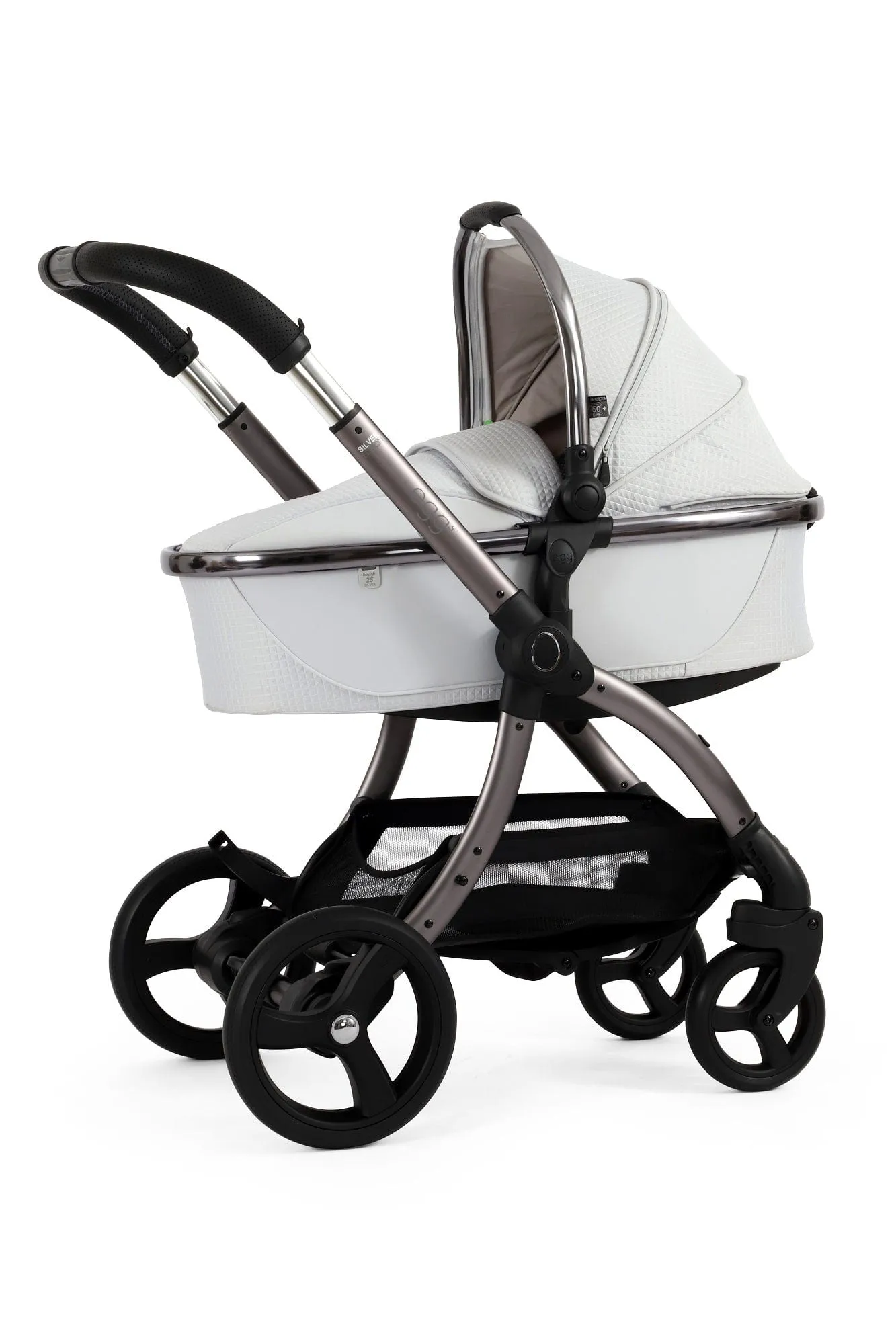 Egg 3 Luxury Cloud T i-Size Travel System - Houndstooth Silver