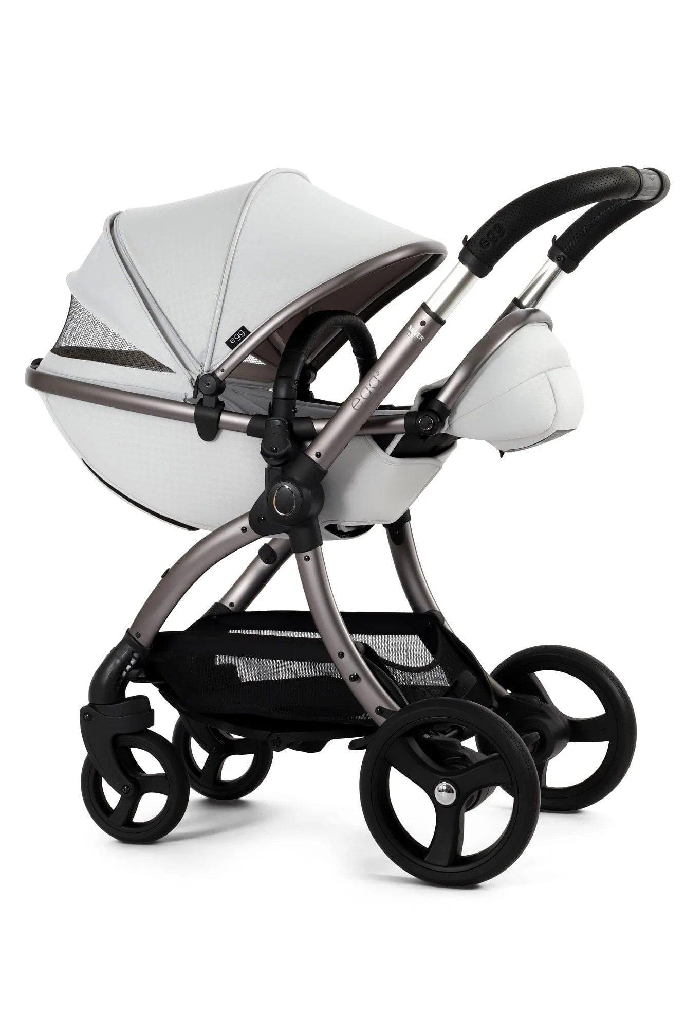 Egg 3 Luxury Cloud T i-Size Travel System - Houndstooth Silver