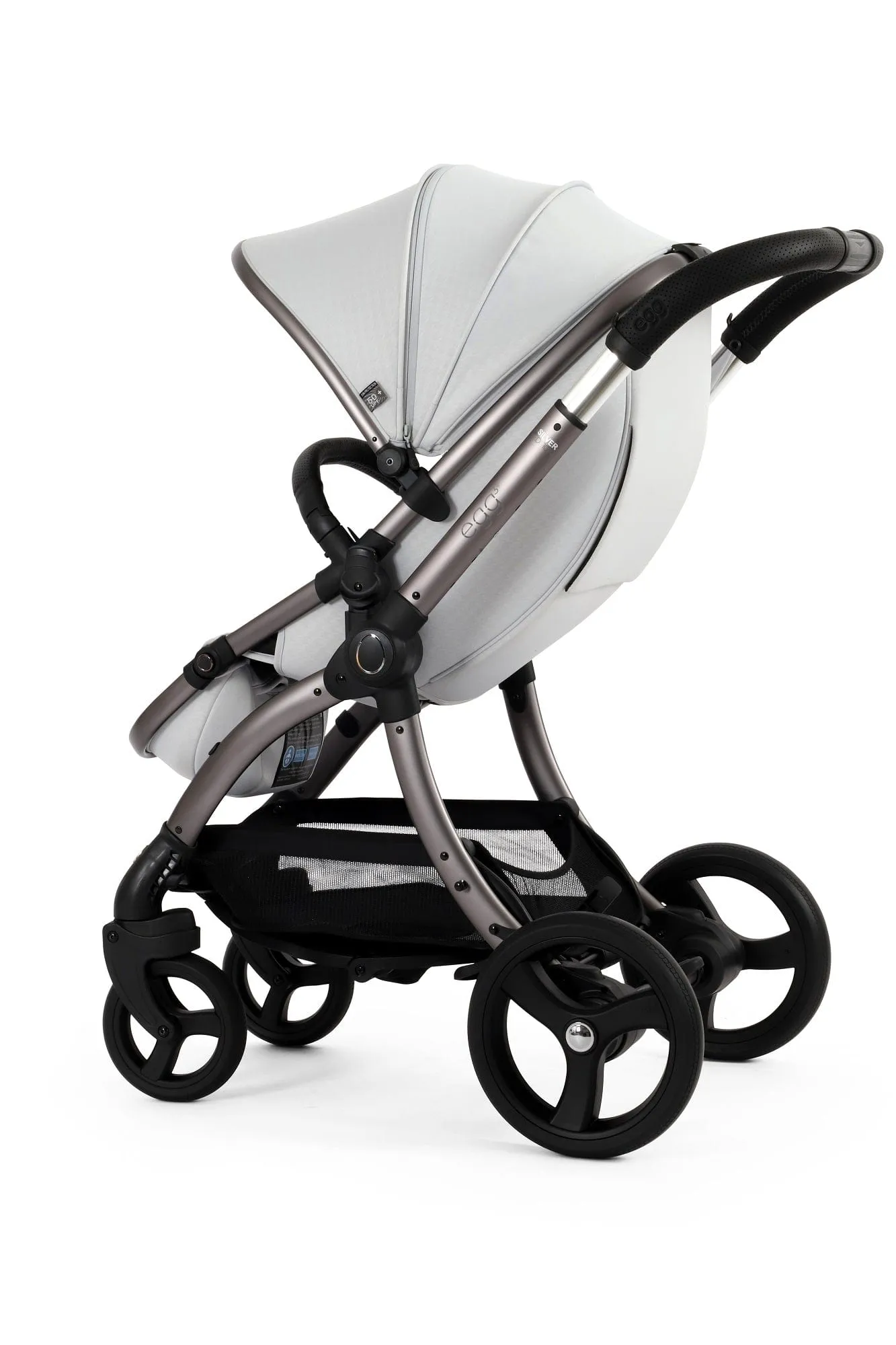 Egg 3 Luxury Cloud T i-Size Travel System - Houndstooth Silver