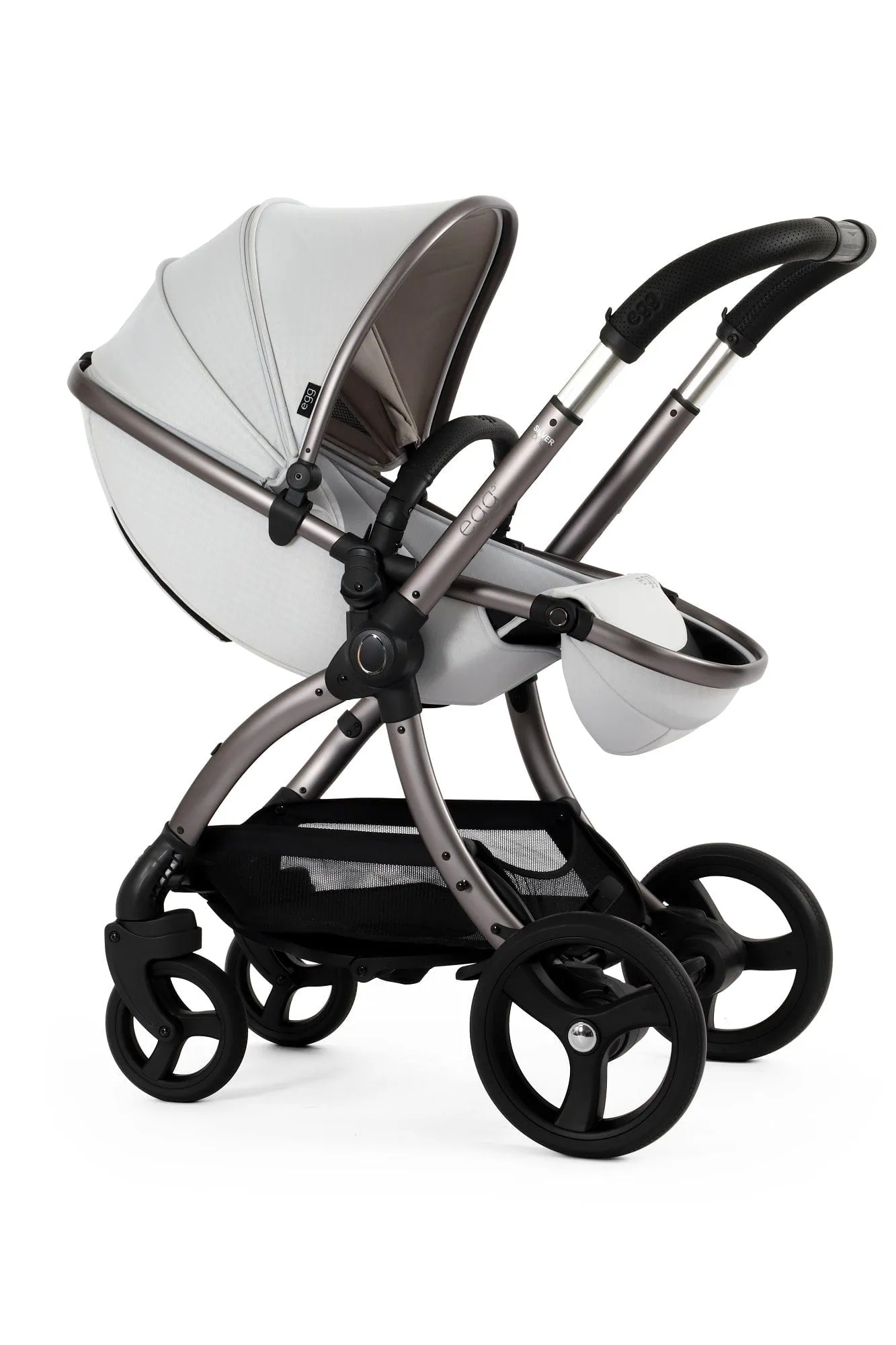 Egg 3 Luxury Cloud T i-Size Travel System - Houndstooth Silver
