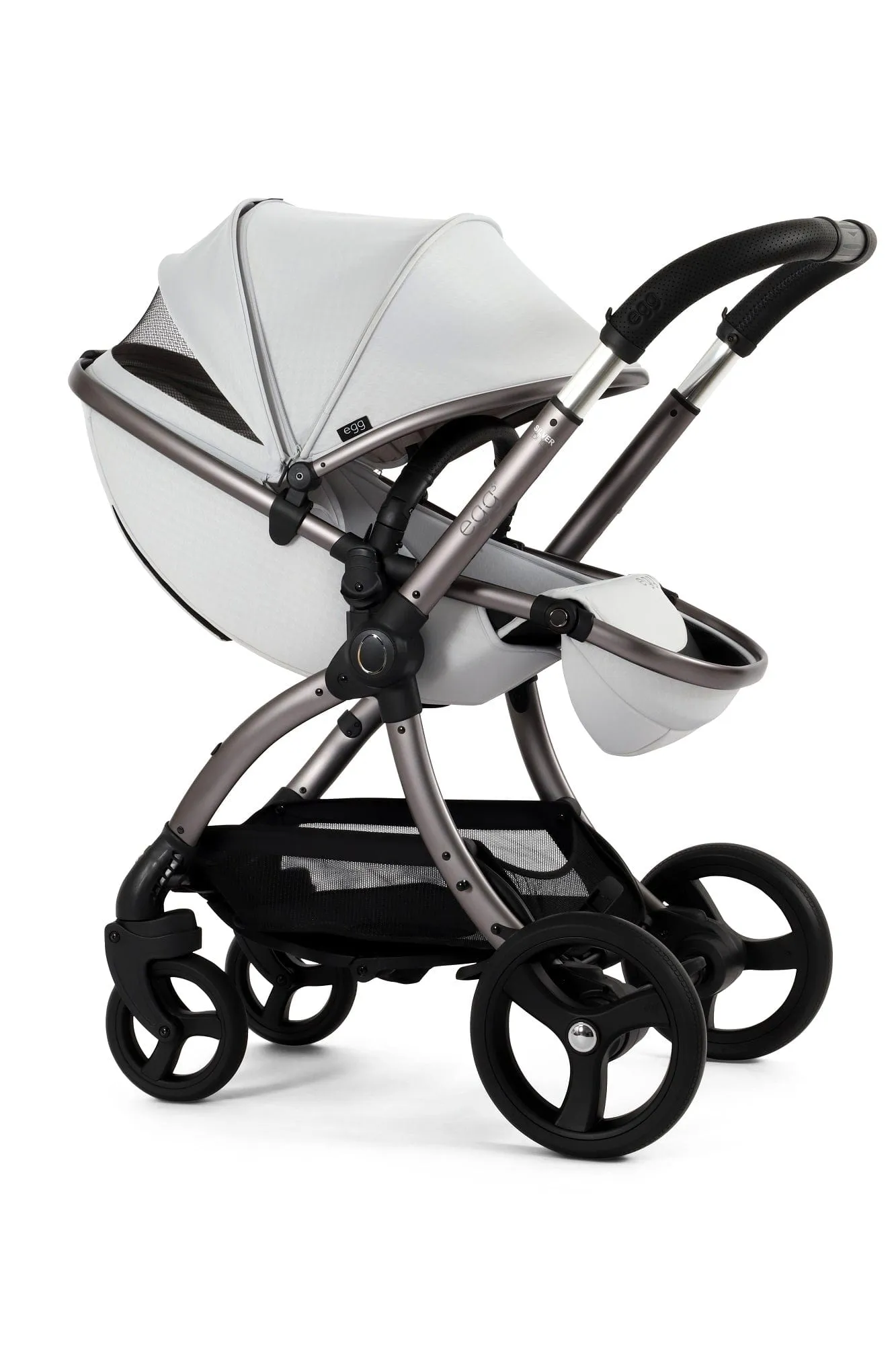 Egg 3 Luxury Cloud T i-Size Travel System - Houndstooth Silver