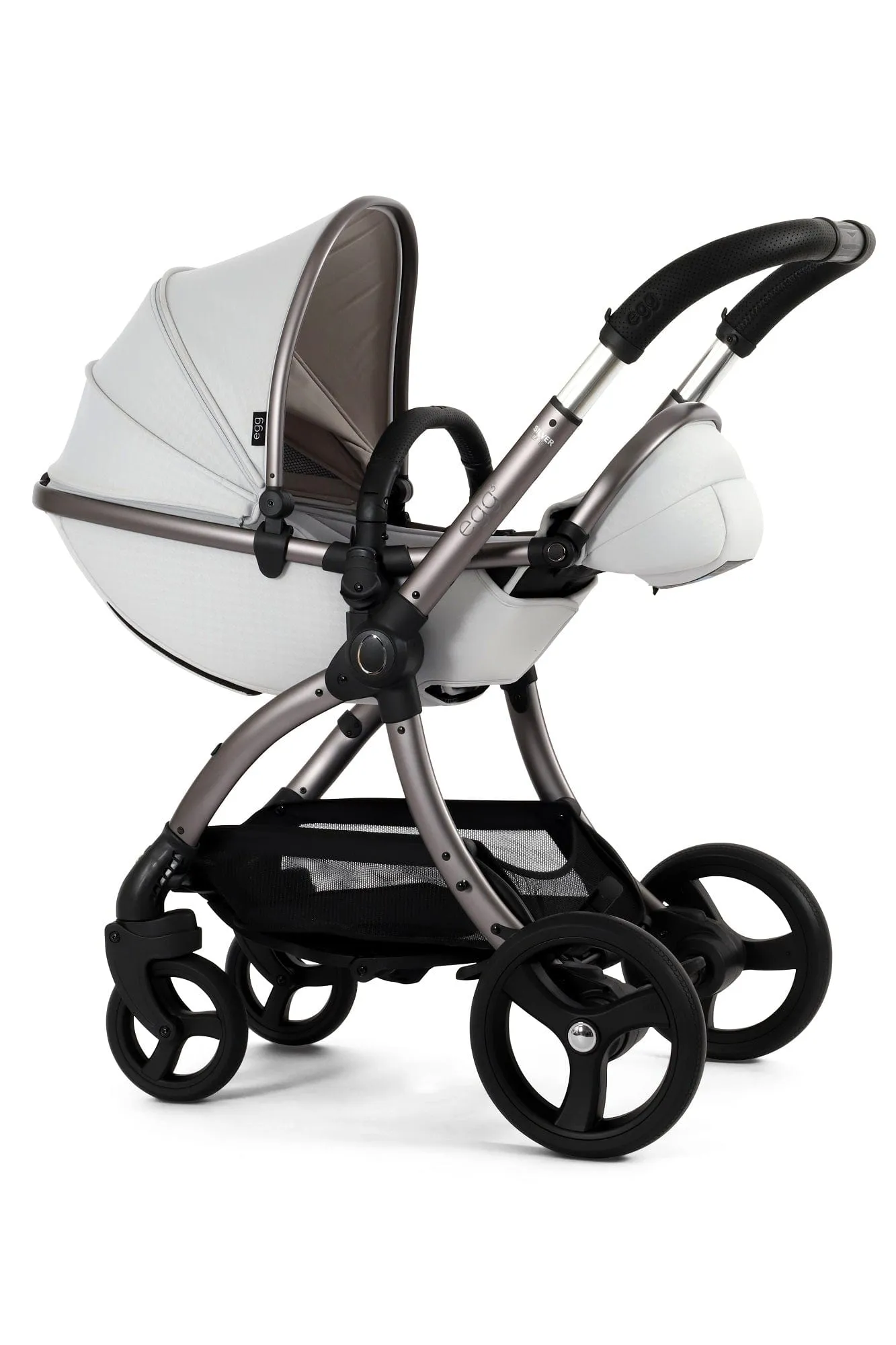 Egg 3 Luxury Cloud T i-Size Travel System - Houndstooth Silver