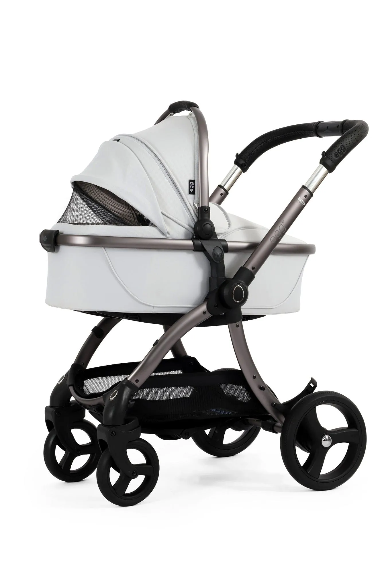 Egg 3 Luxury Cloud T i-Size Travel System - Houndstooth Silver