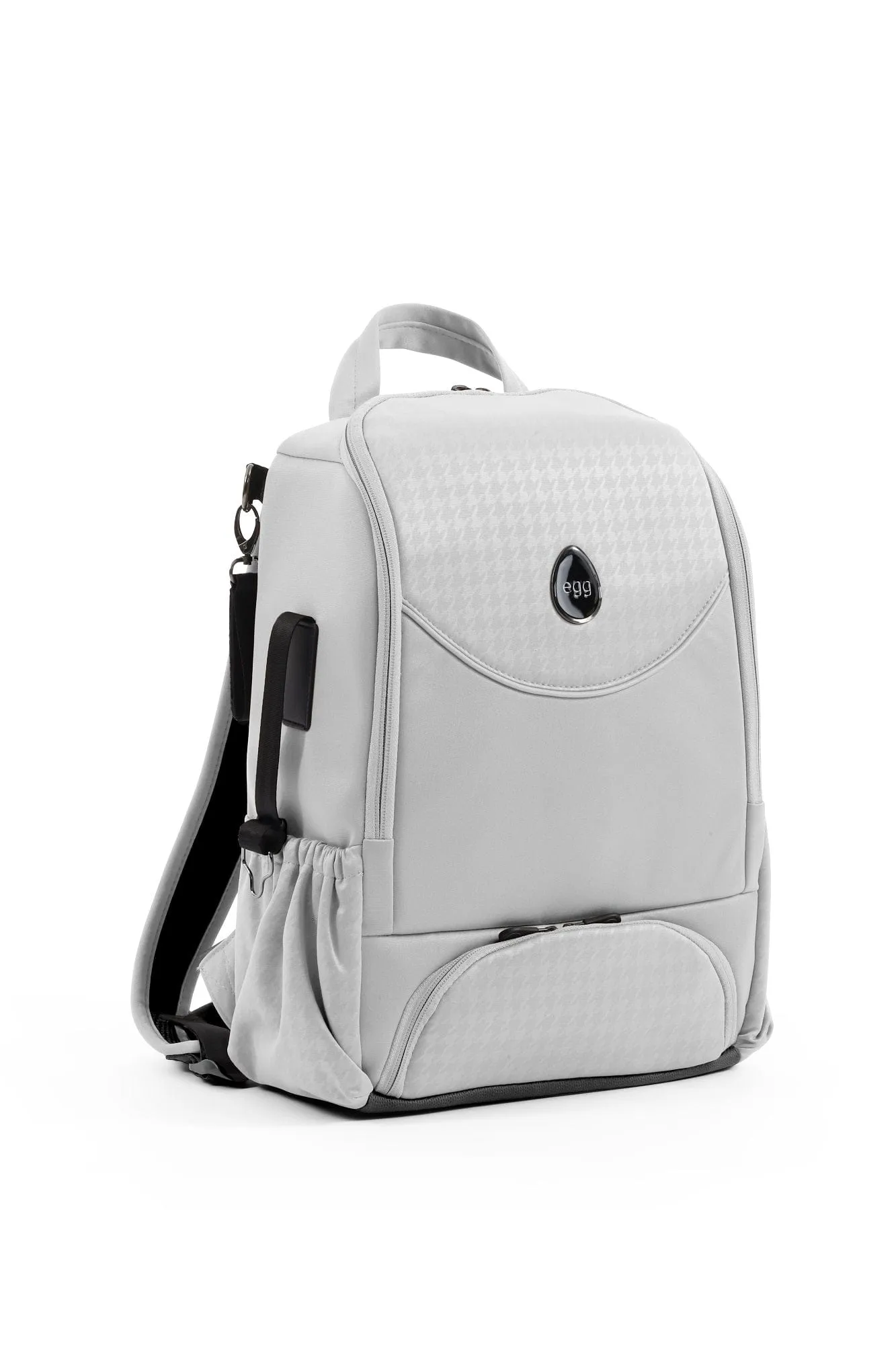 Egg 3 Luxury Cloud T i-Size Travel System - Houndstooth Silver