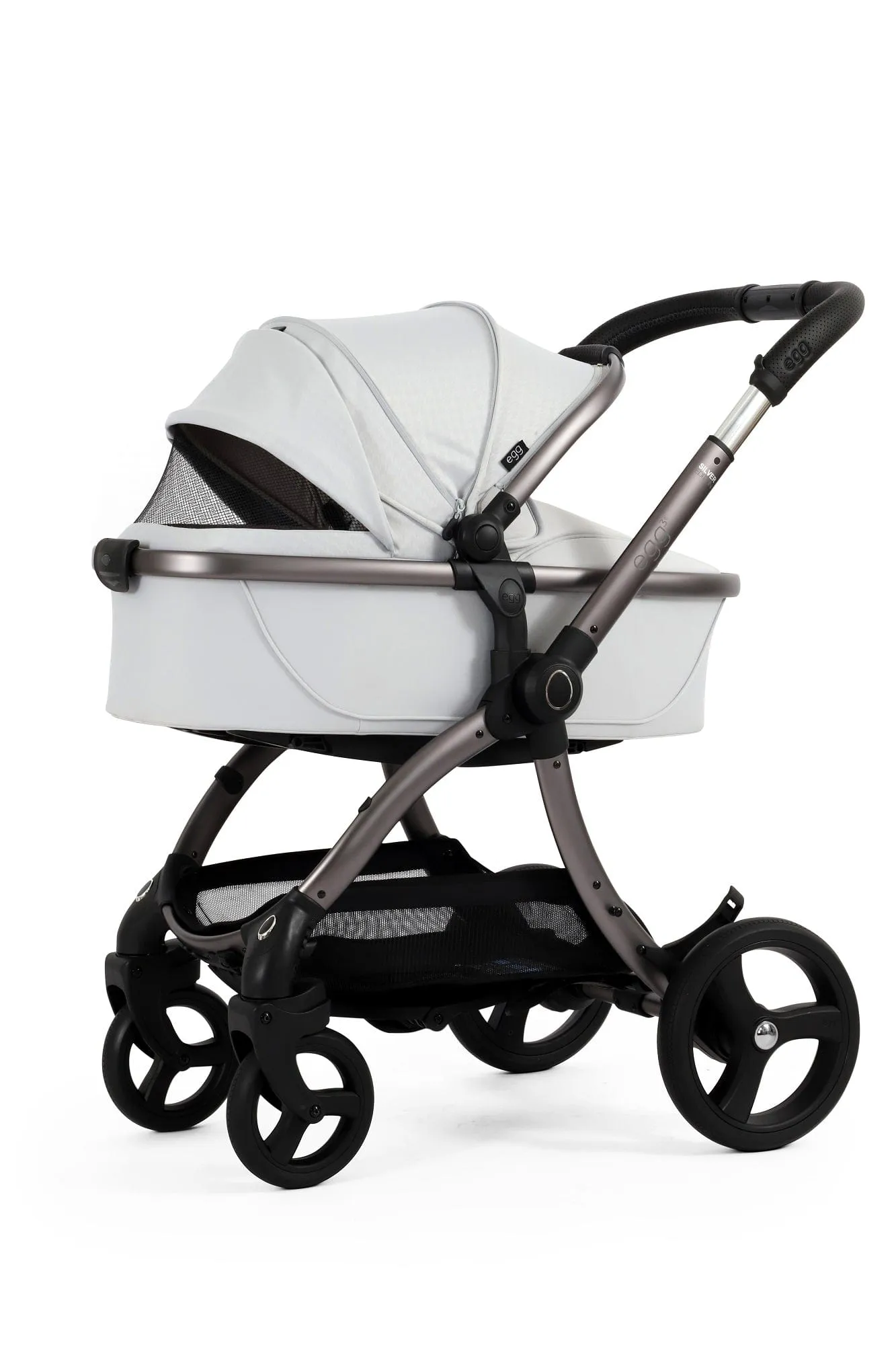 Egg 3 Luxury Cloud T i-Size Travel System - Houndstooth Silver