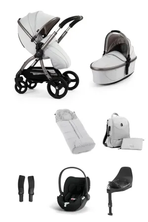 Egg 3 Luxury Cloud T i-Size Travel System - Houndstooth Silver
