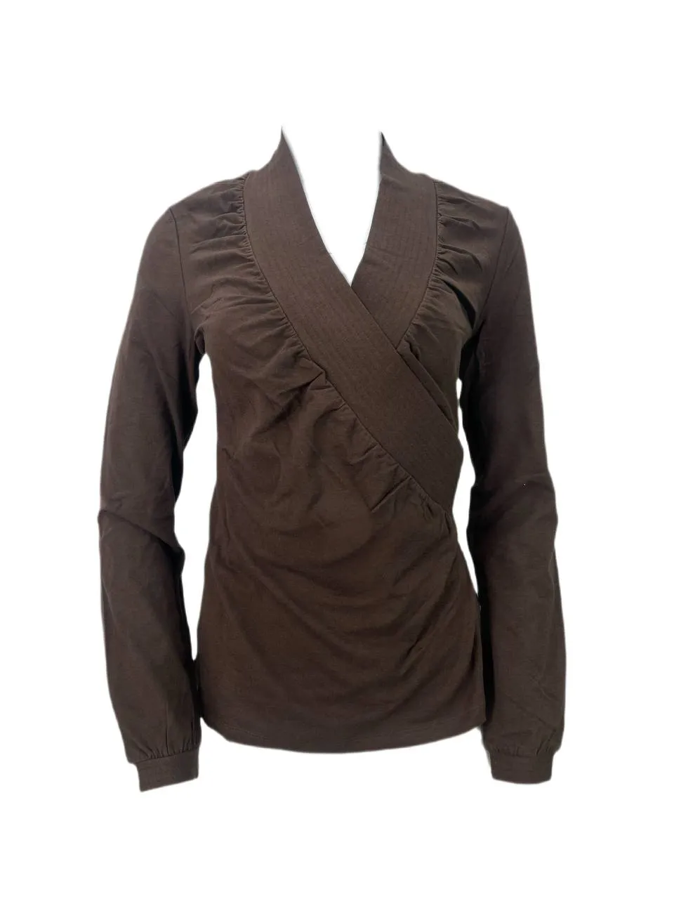 ELIZABETH MCKAY Women's Brown Katnarine Blouse #7004 S MWT