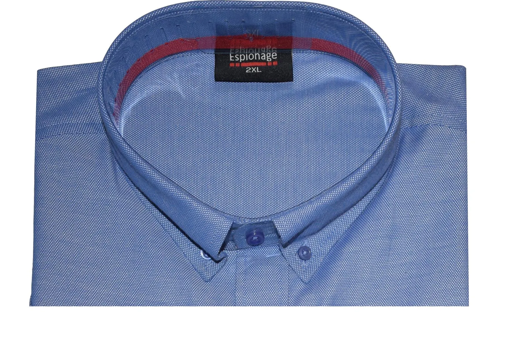 Espionage Mens Classic Short Sleeve Oxford Weave Button Down Collar Shirt (269)