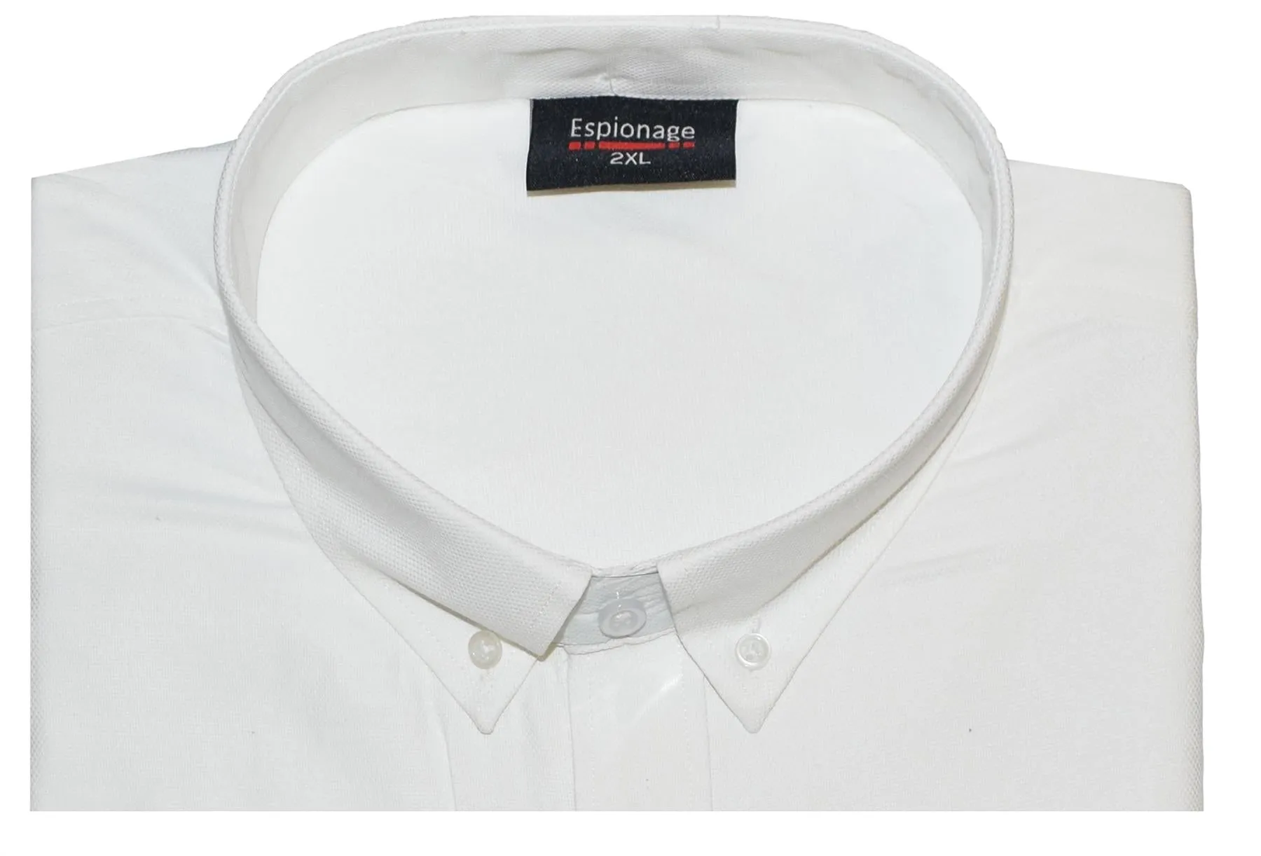 Espionage Mens Classic Short Sleeve Oxford Weave Button Down Collar Shirt (269)