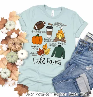 Fall Favorites Doodles Tee