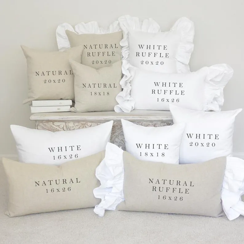 Fall Pillow Cover // Farm Fresh Locally Grown
