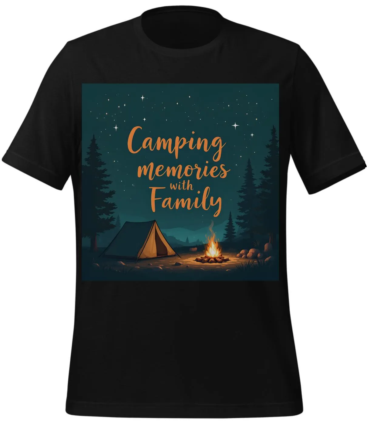 family vacation shirts: Camping Memories Design | Classic T-Shirt (Unisex)