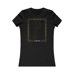 Fehu Rune Norse Designs V.K.N.G™  T-shirt Girly Cut