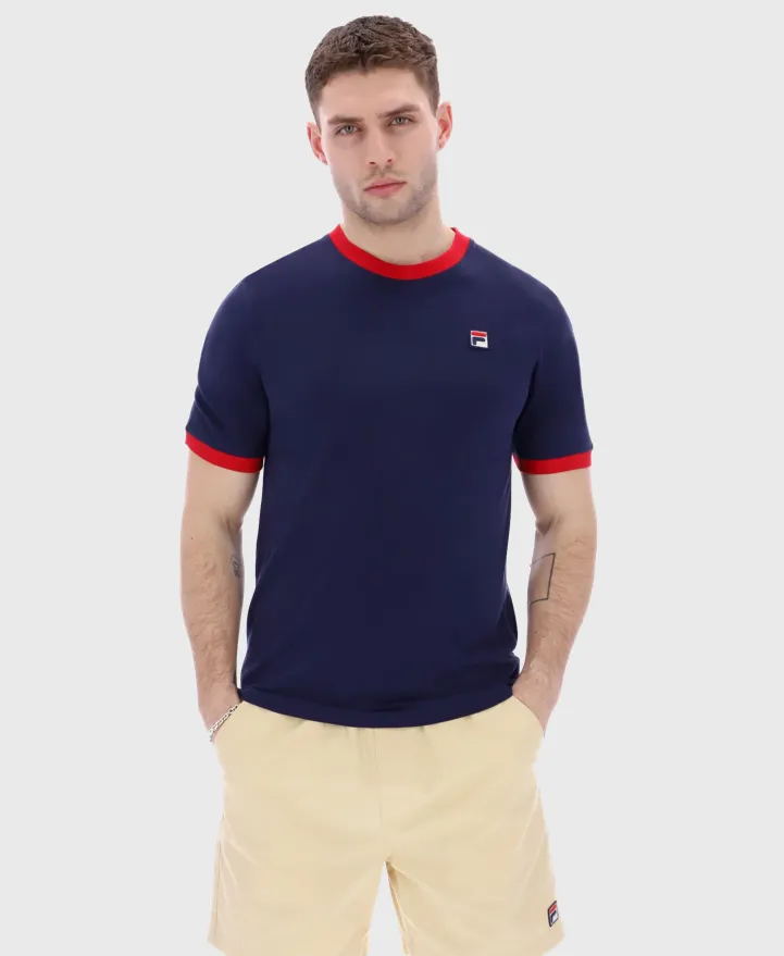 Fila Marconi Ringer T-Shirt Peacoat/Red