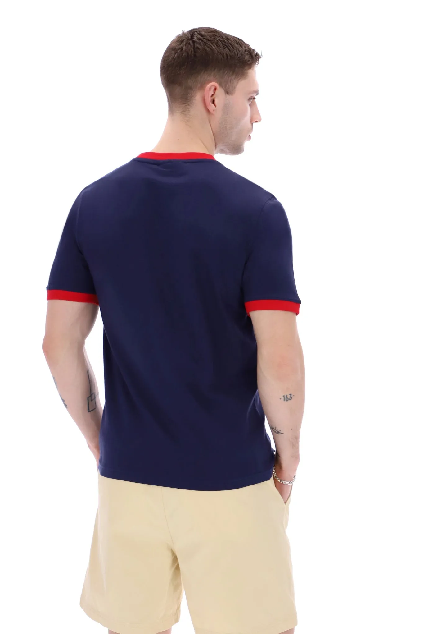 Fila Marconi Ringer T-Shirt Peacoat/Red