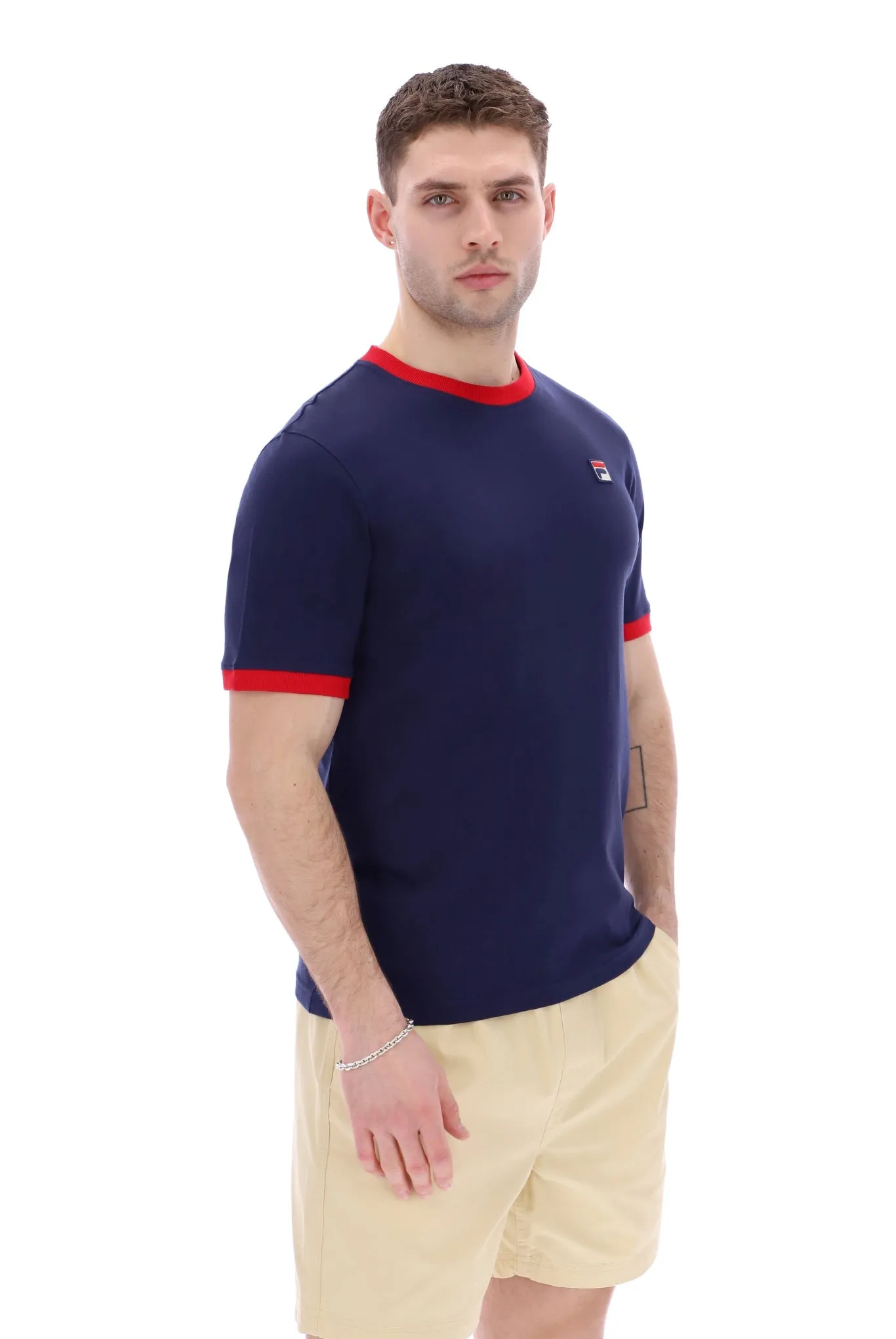 Fila Marconi Ringer T-Shirt Peacoat/Red