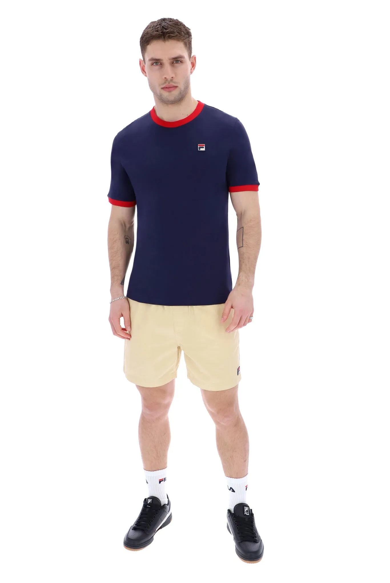 Fila Marconi Ringer T-Shirt Peacoat/Red