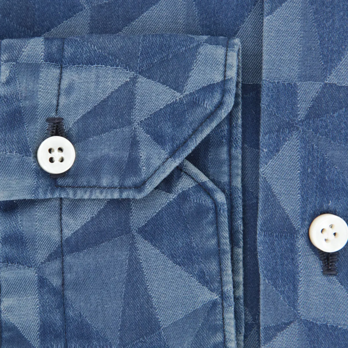 Finamore Napoli Blue Shirt - Extra Slim