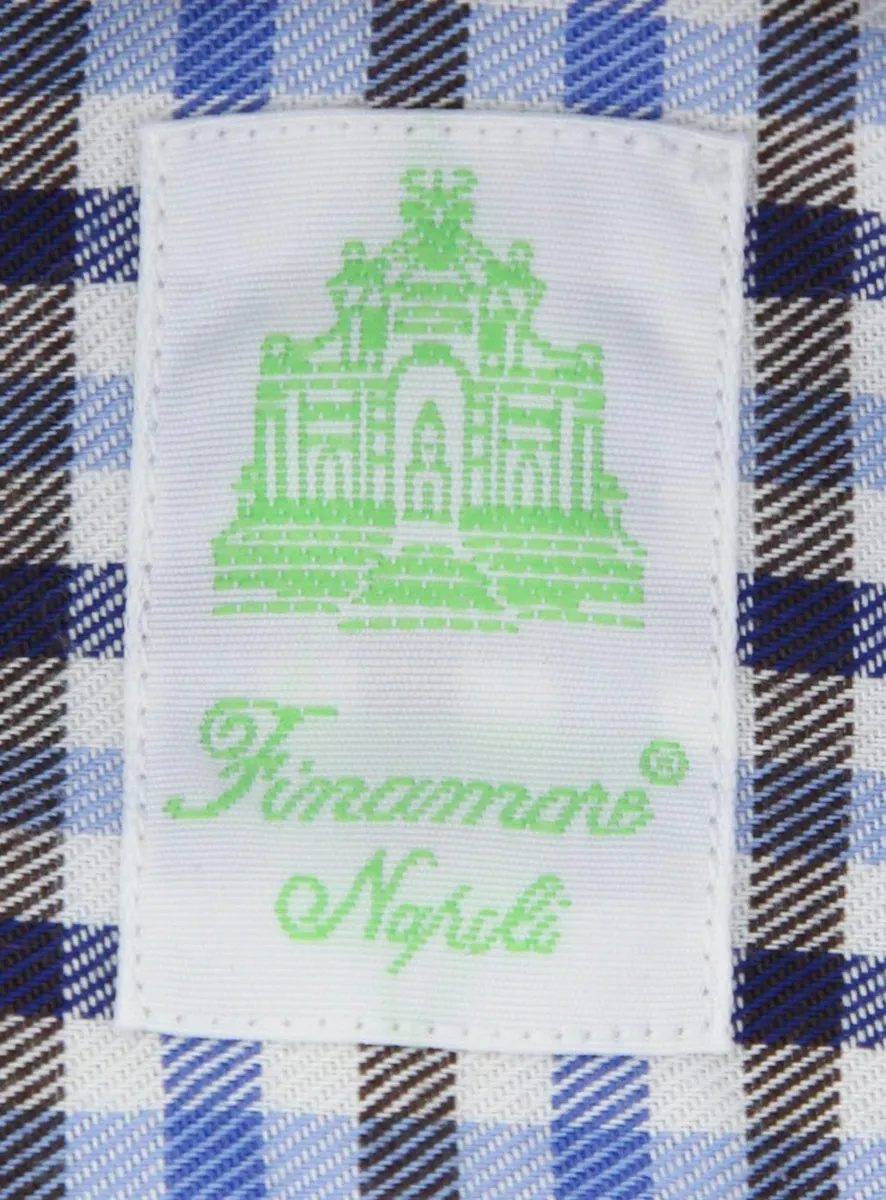 Finamore Napoli Blue Shirt - Extra Slim