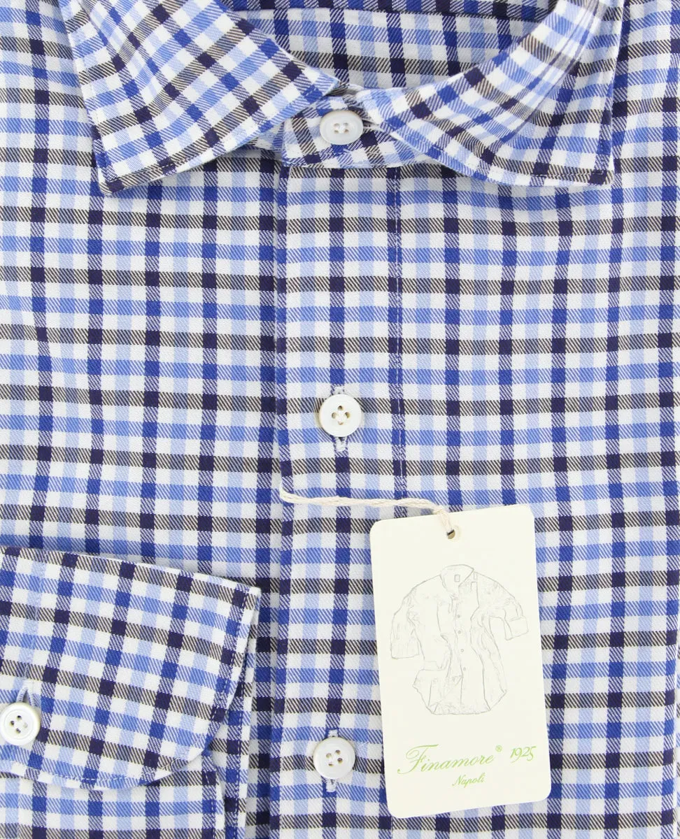 Finamore Napoli Blue Shirt - Extra Slim