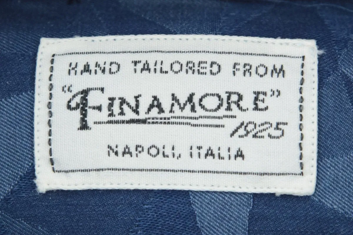 Finamore Napoli Blue Shirt - Extra Slim