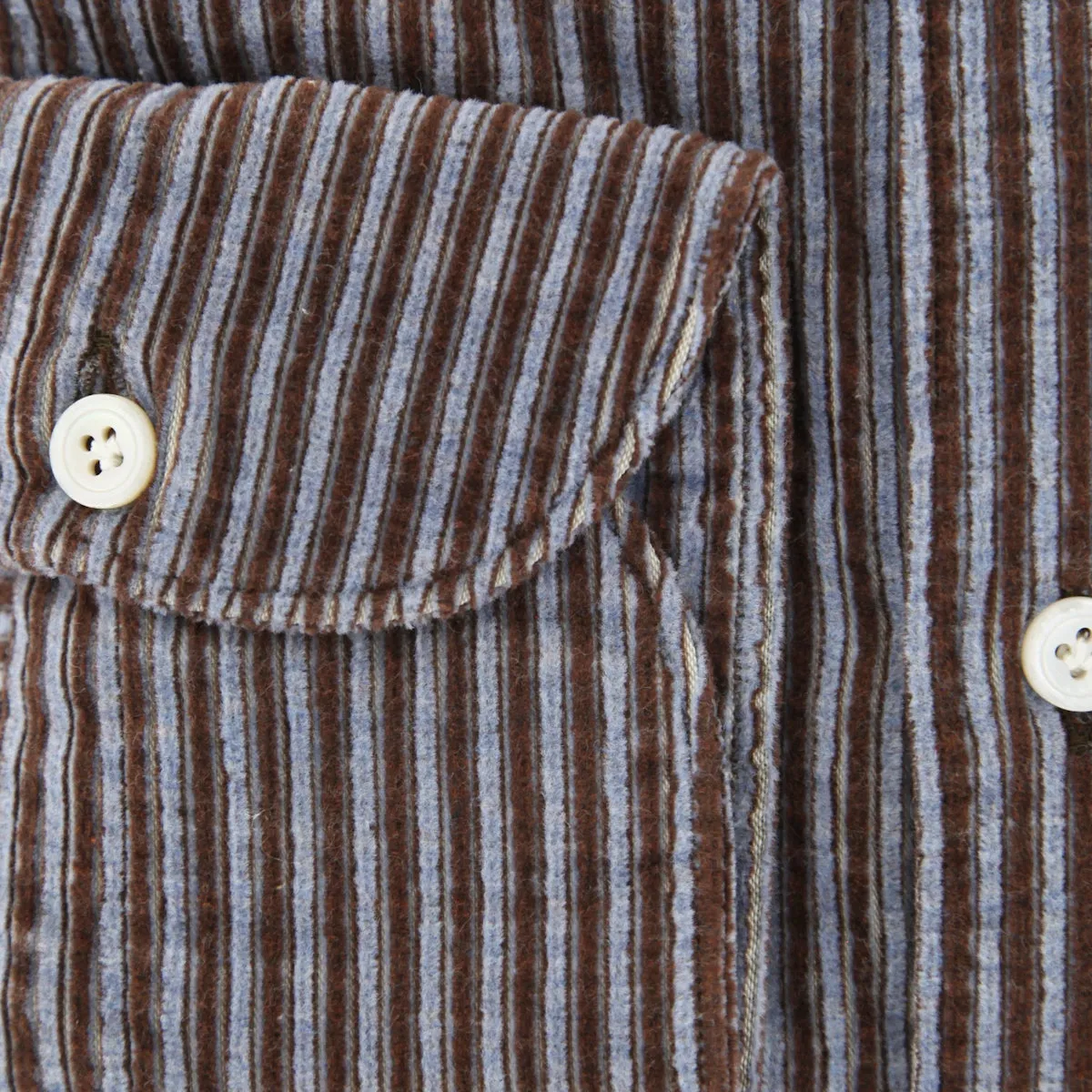 Finamore Napoli Brown Shirt - Extra Slim
