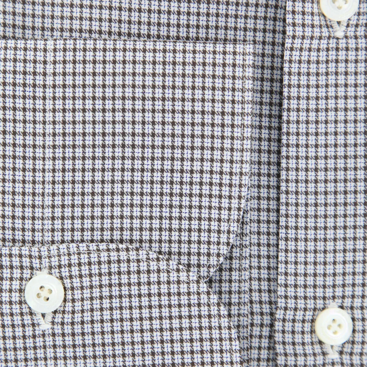 Finamore Napoli Brown Shirt - Slim