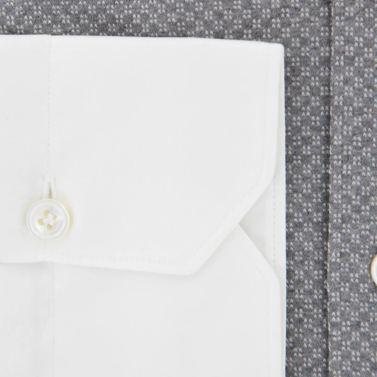 Finamore Napoli Gray Shirt - Extra Slim