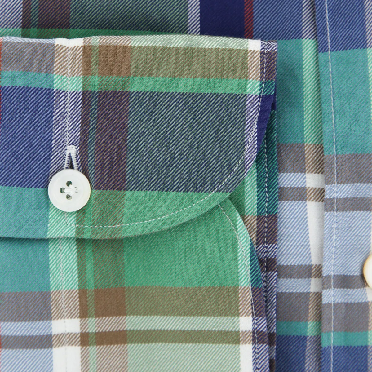 Finamore Napoli Green Shirt - Extra Slim