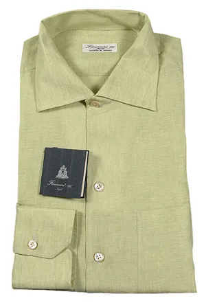Finamore Napoli Green Shirt - Slim