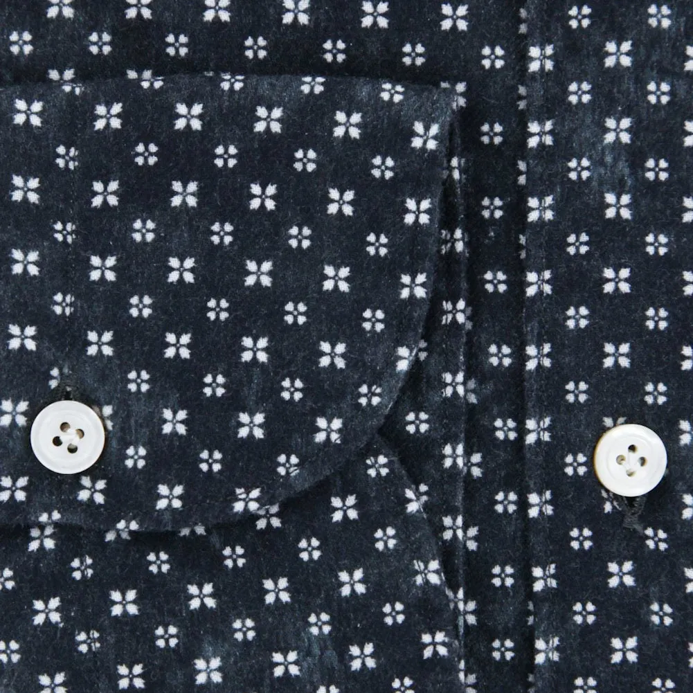 Finamore Napoli Navy Blue Shirt - Extra Slim - S US / S EU