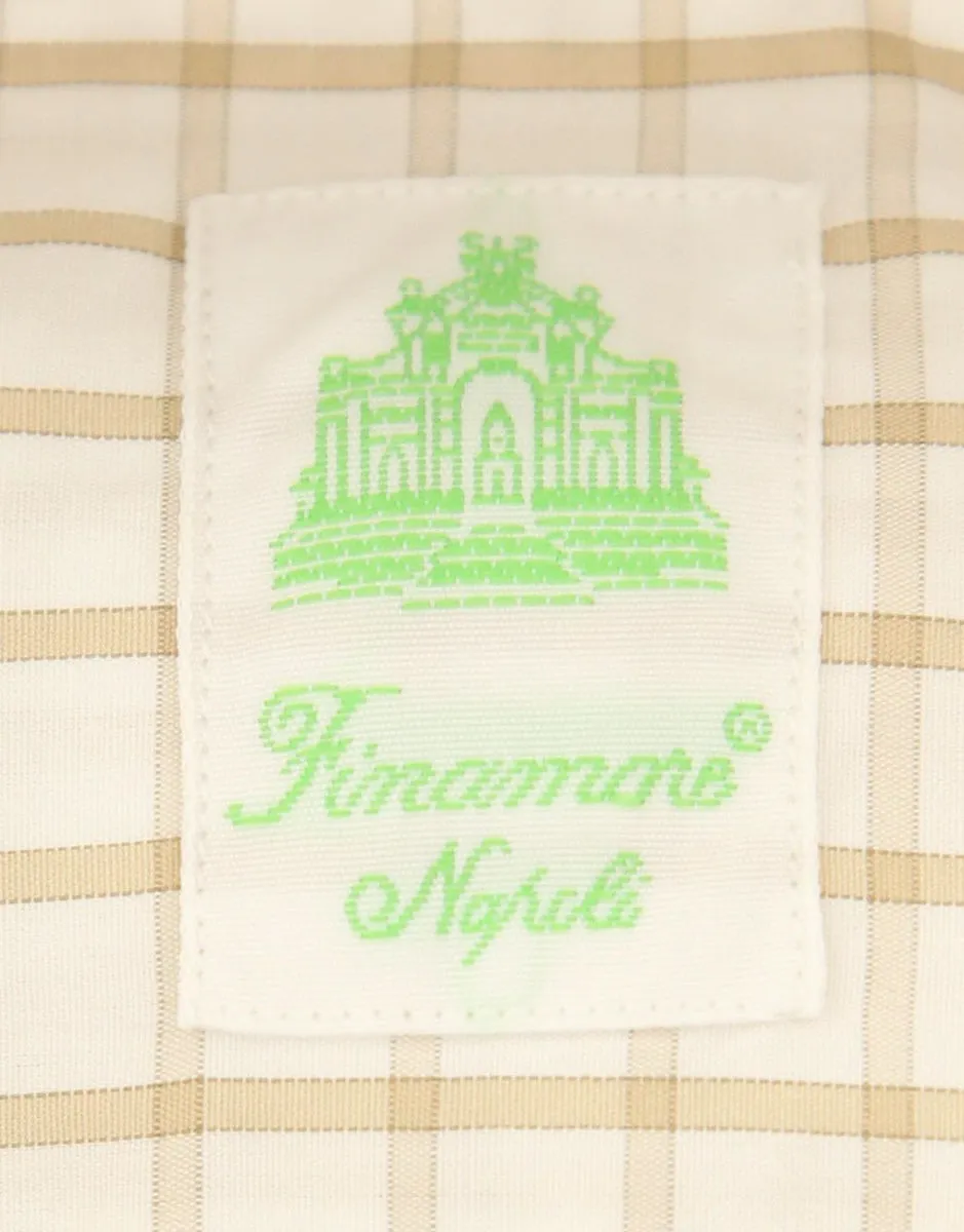 Finamore Napoli Off White Shirt - Extra Slim