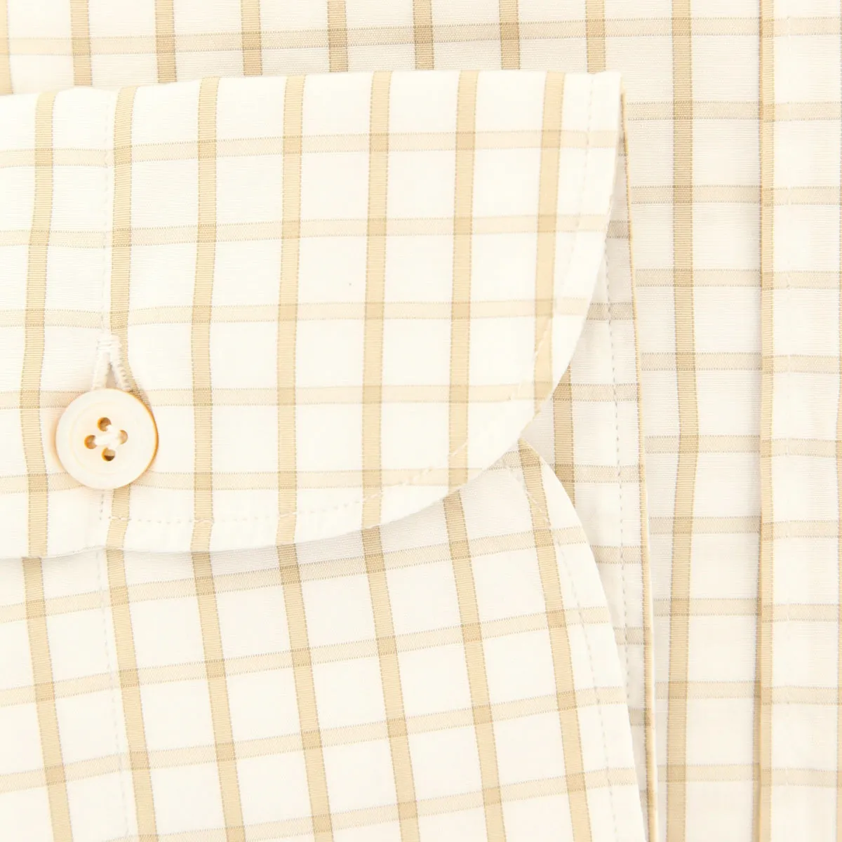 Finamore Napoli Off White Shirt - Extra Slim