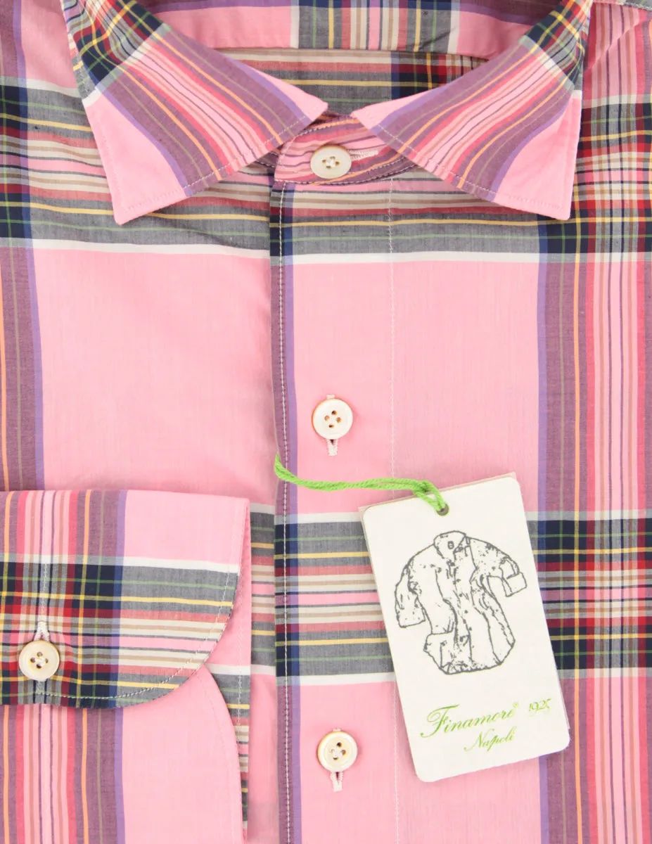 Finamore Napoli Pink Shirt - Extra Slim