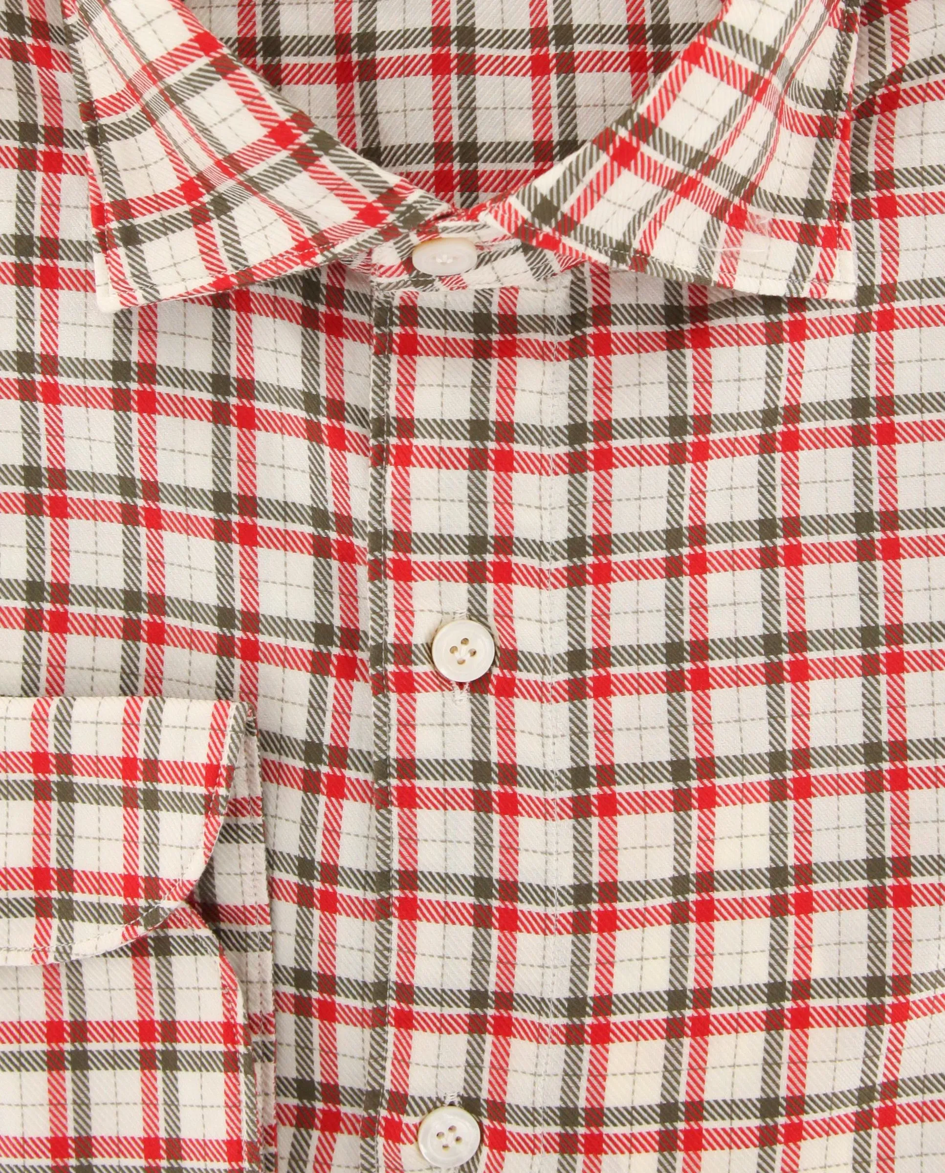 Finamore Napoli Red Shirt - Extra Slim