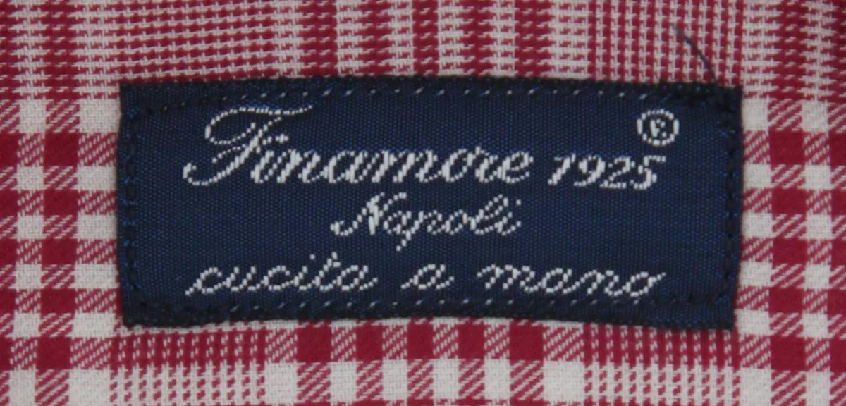 Finamore Napoli Red Shirt - Slim