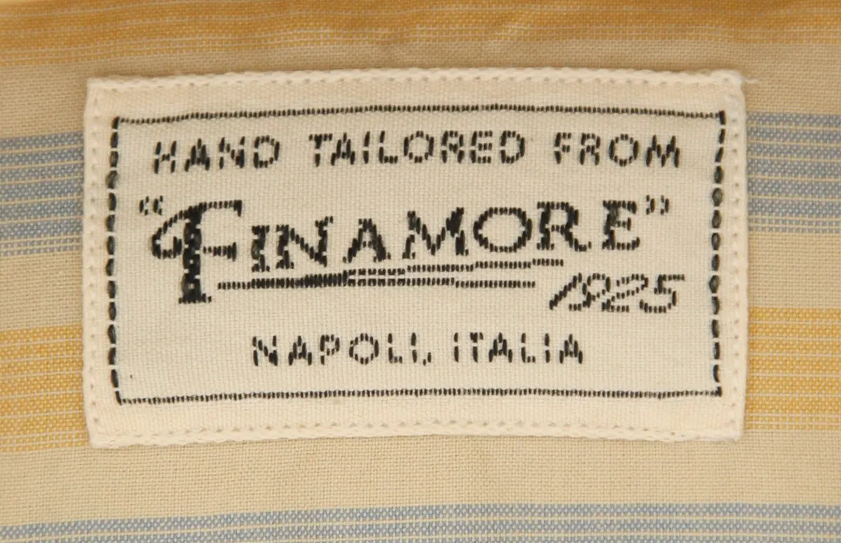 Finamore Napoli Yellow Shirt - Extra Slim