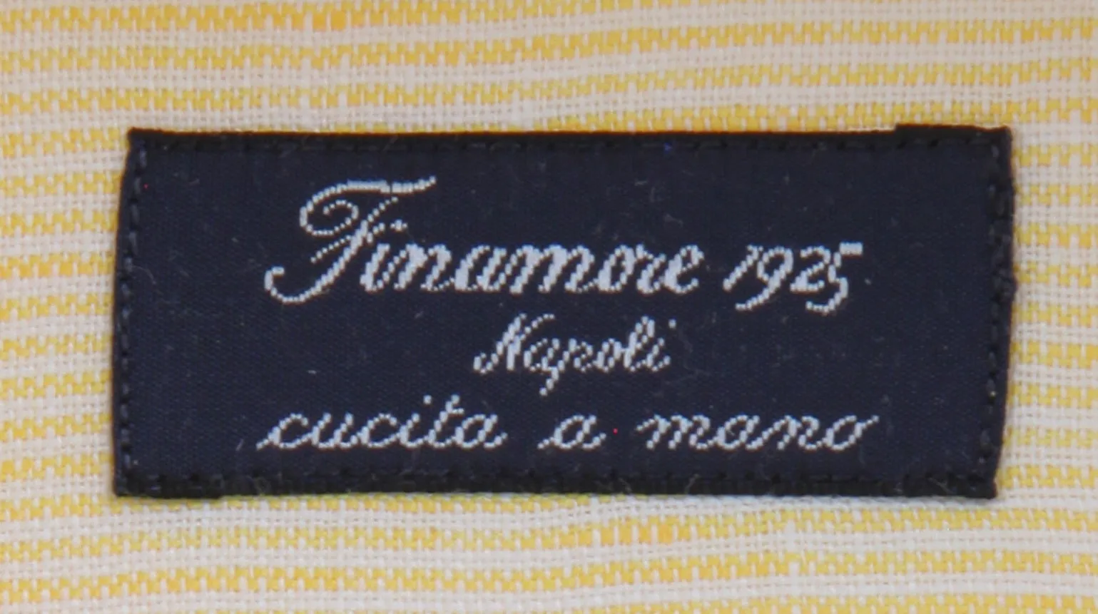 Finamore Napoli Yellow Shirt - Slim