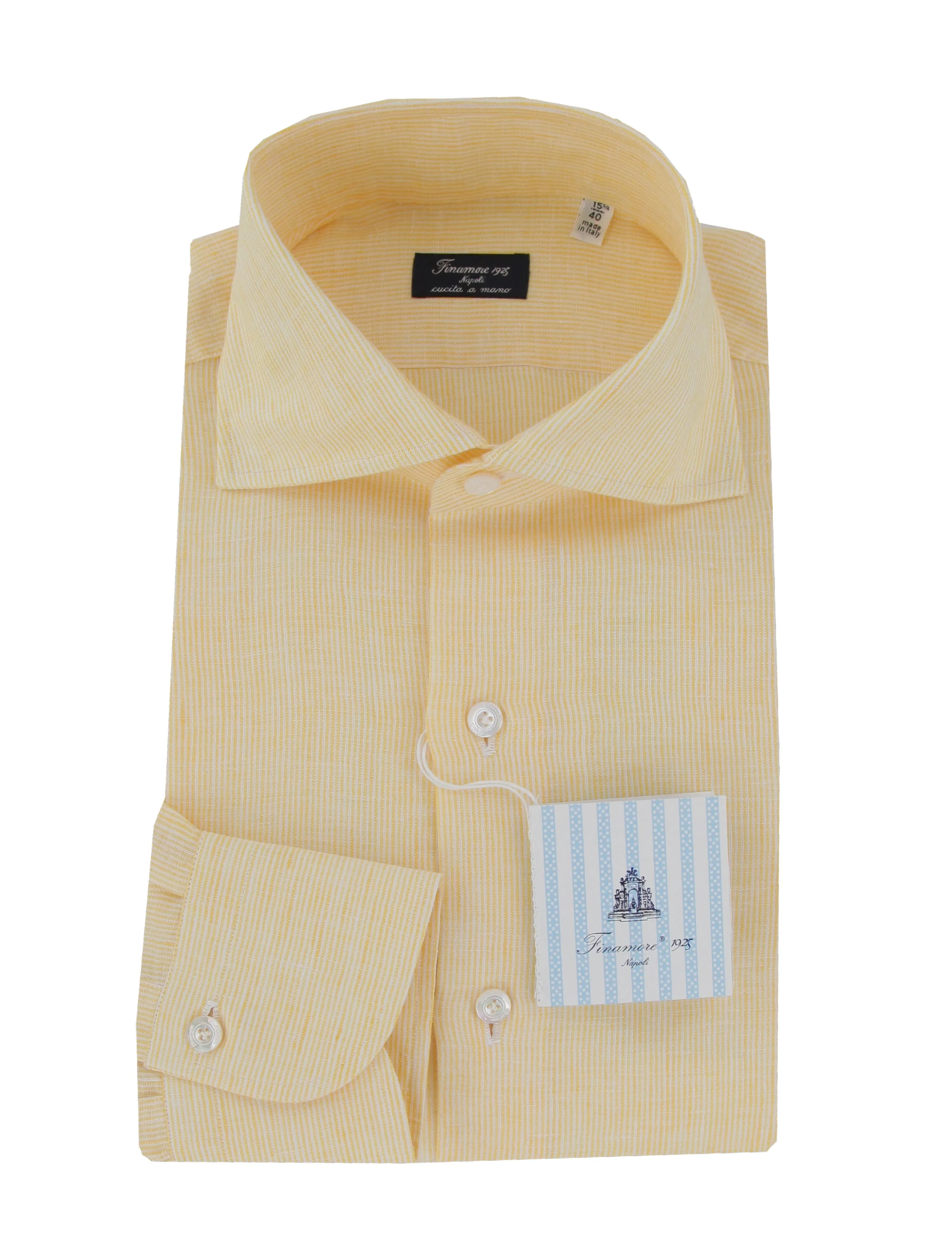 Finamore Napoli Yellow Shirt - Slim