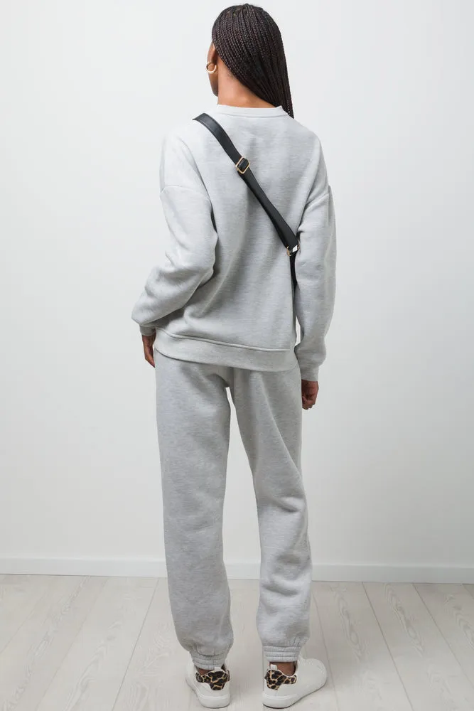 Fleece Crew Neck Grey
