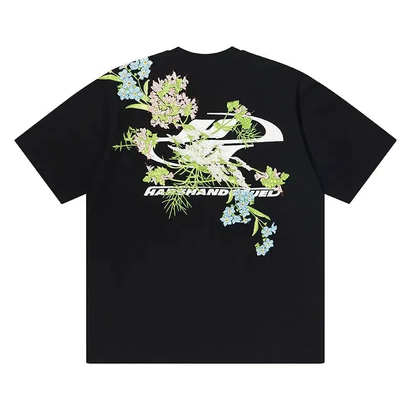 Floral Graphic Short-sleeved T-shirt