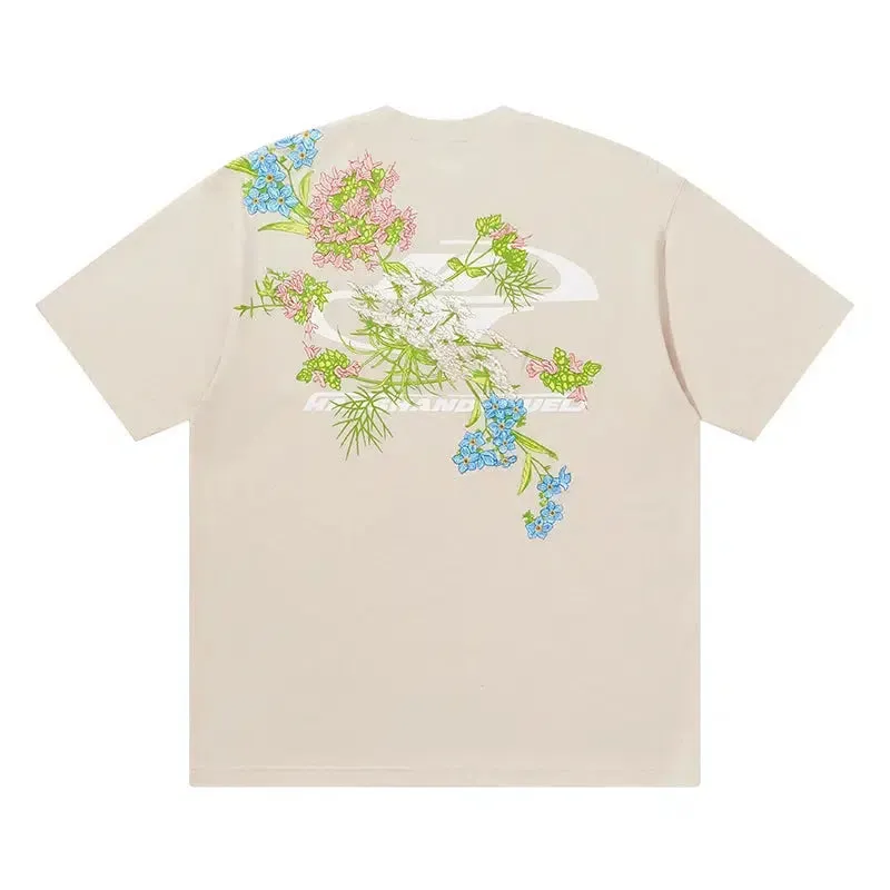 Floral Graphic Short-sleeved T-shirt