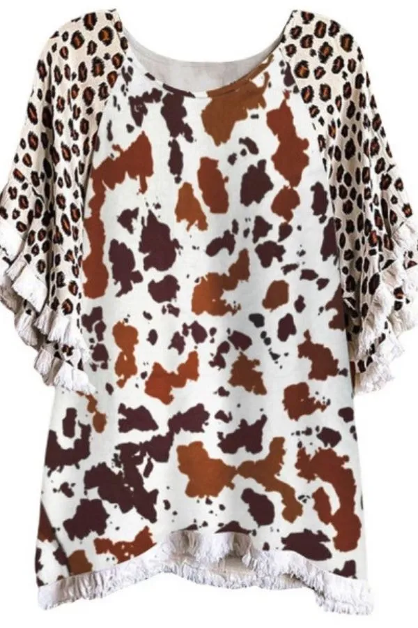 Floral Printing Short Sleeve T-shirts