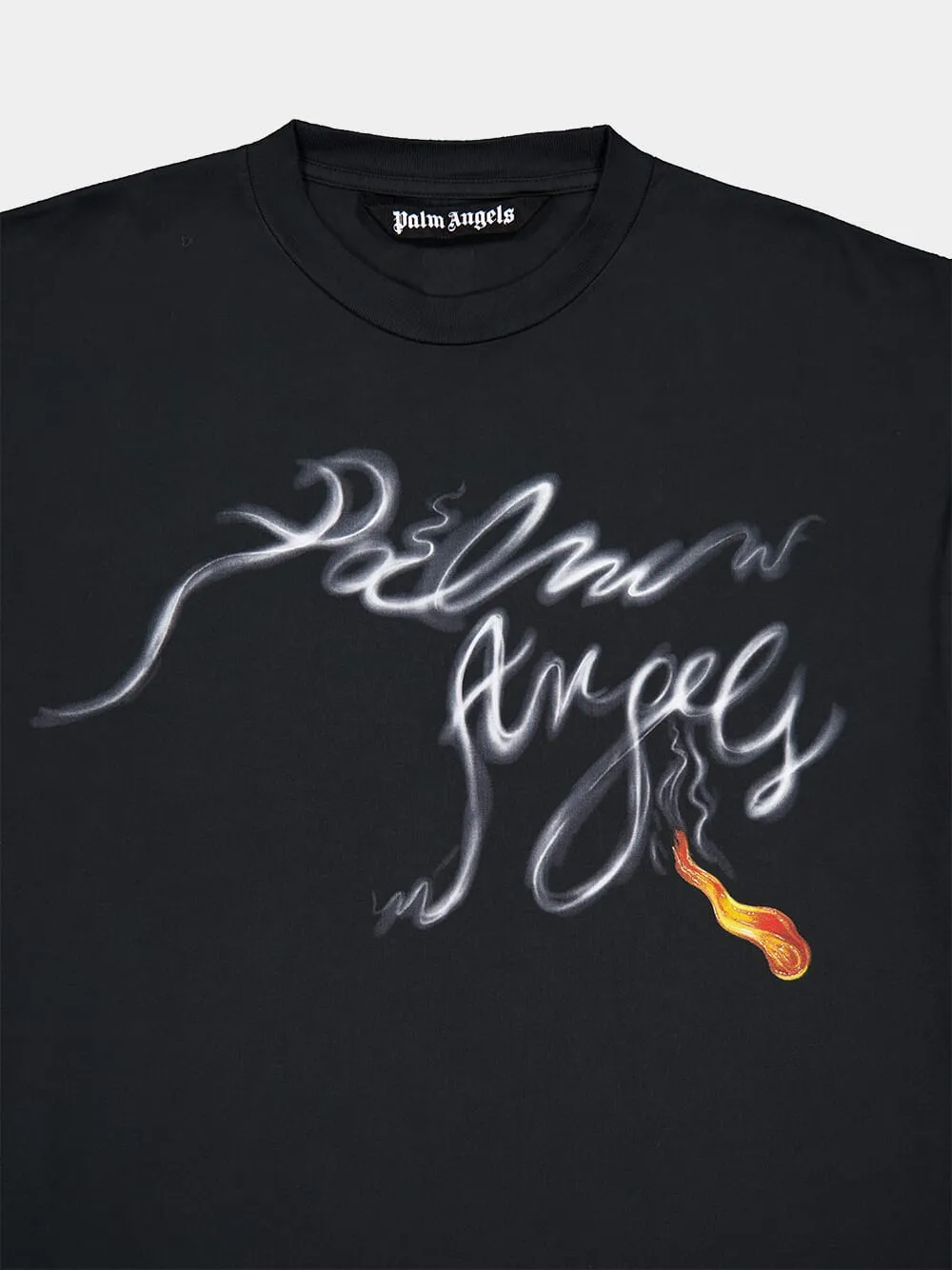 Foggy Logo-Print Black T-Shirt
