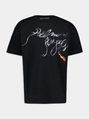 Foggy Logo-Print Black T-Shirt
