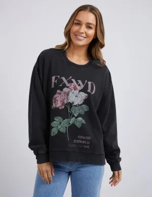 Foxwood ROSA CREW | WASHED BLACK
