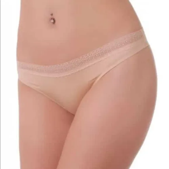 French ACOUSMA Paris Women Satin Sexy Back Thongs Panty Underwear Seamless Thong