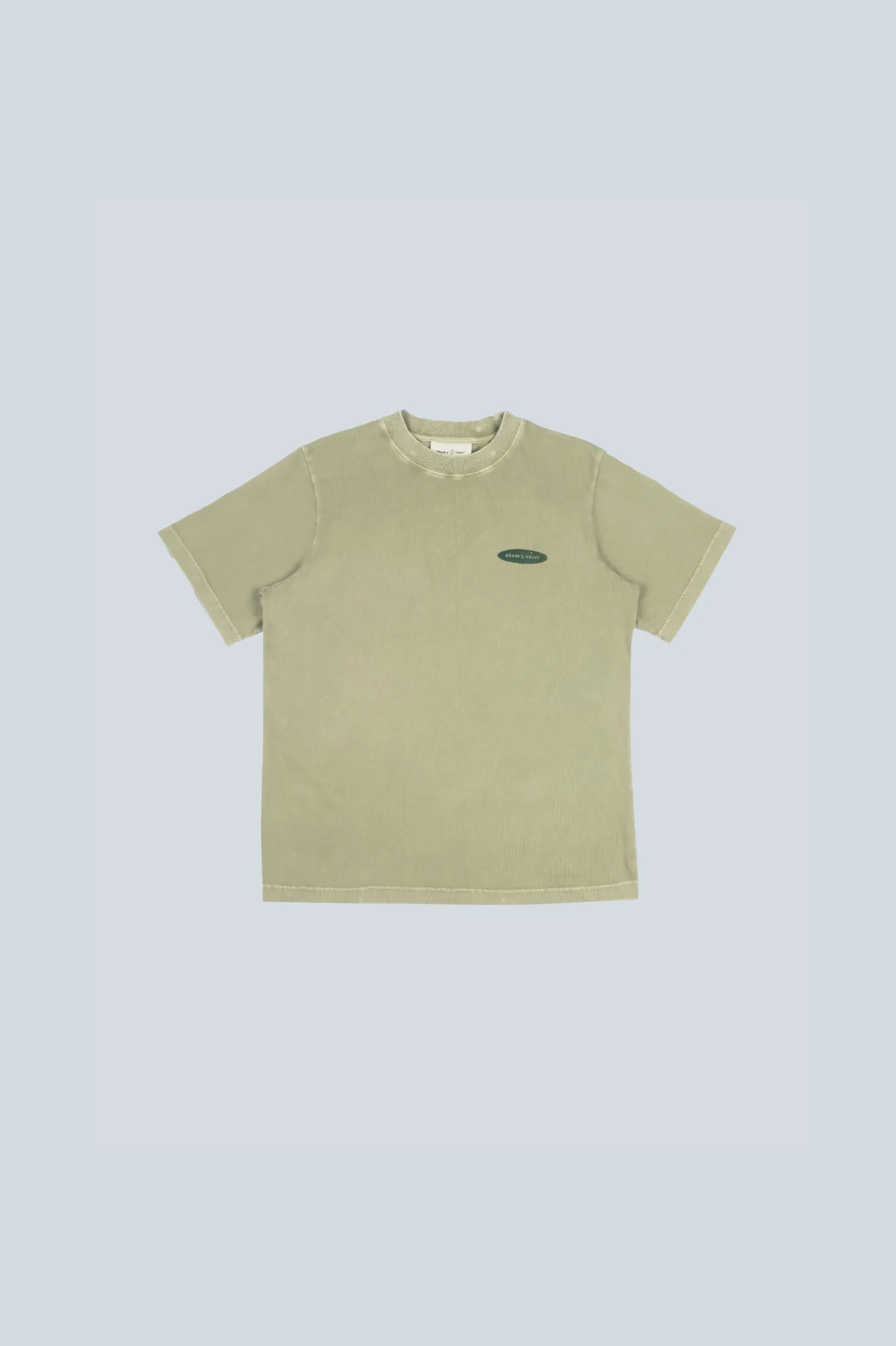 FUCK OFF T-SHIRT DISTRESSED - WASHED OLIVE GREEN