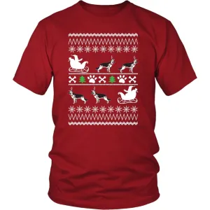 German Shepherd Ugly Christmas Sweater Design