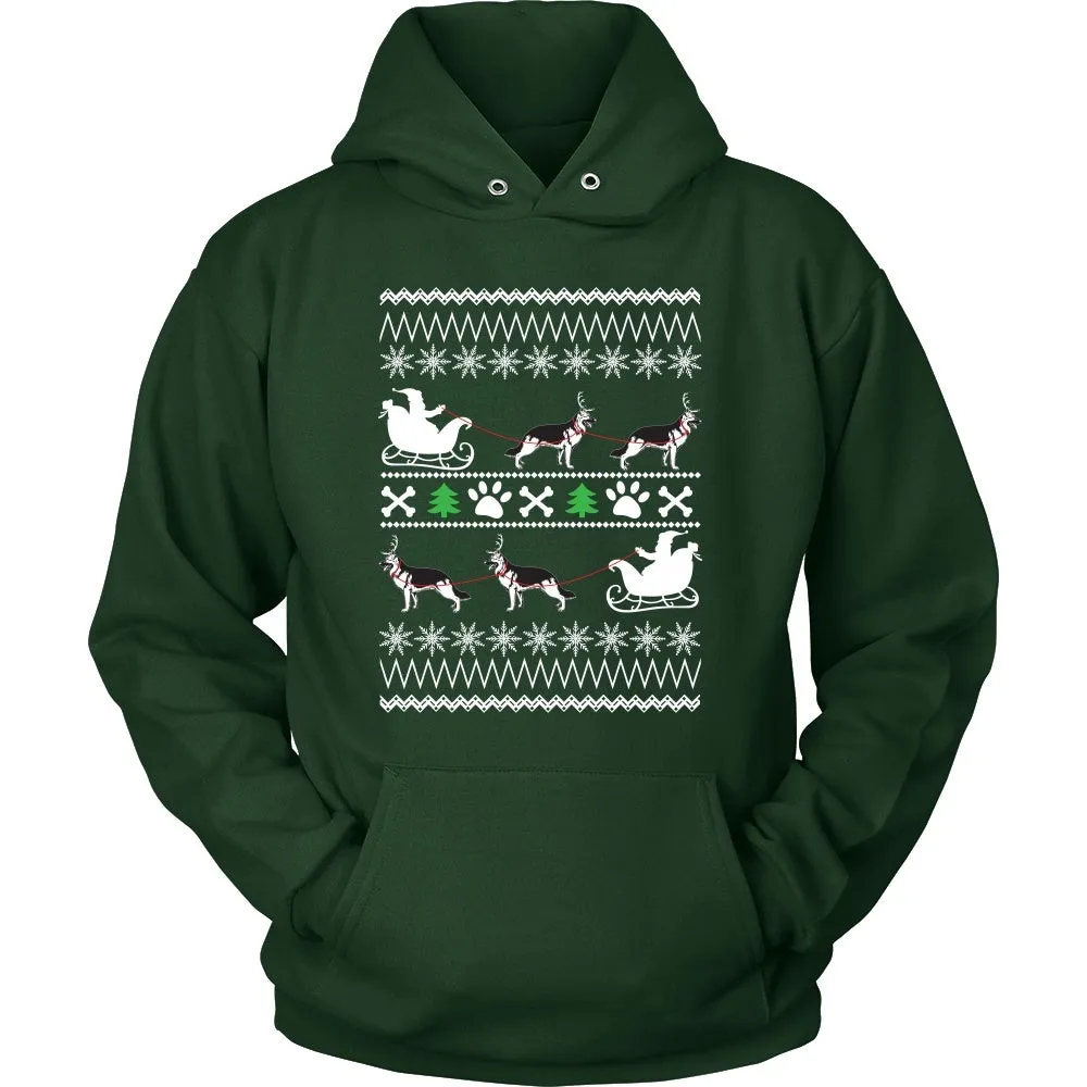 German Shepherd Ugly Christmas Sweater Design